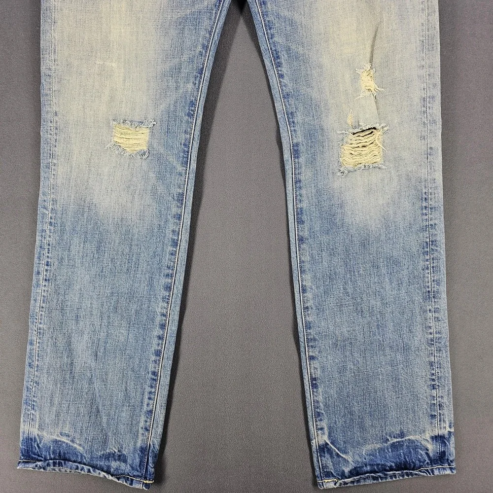 Abercrombie & Fitch Remsen Jeans Mens 32x32 Low Rise Slim Straight Button Fly